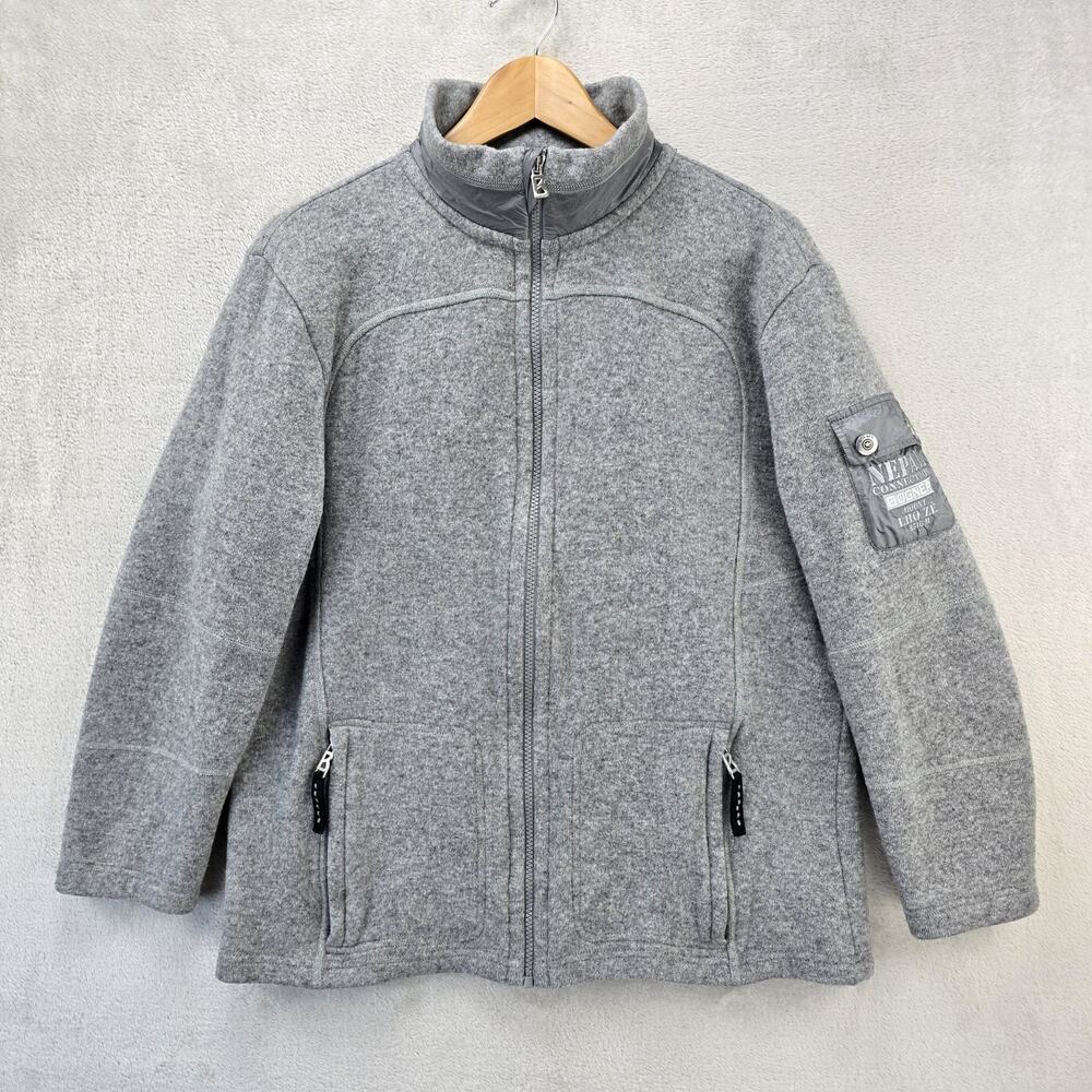 Vintage Bogner Fleece Jacket Womens XL Full Zip Wool Blend Nepal Collection